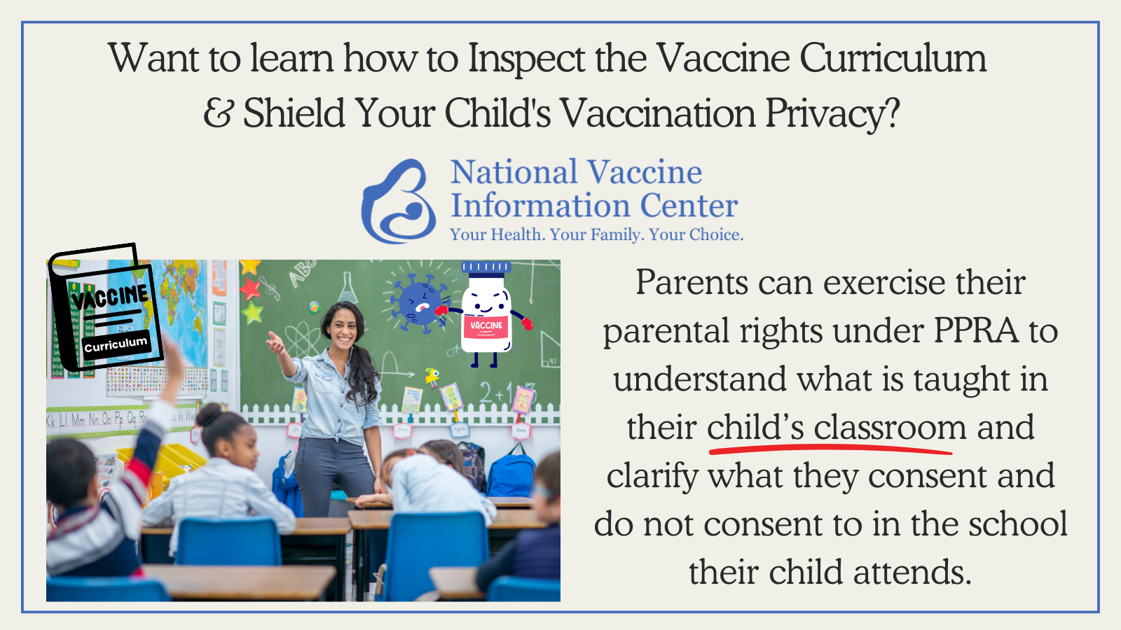 Inspect vaccine education curriculum